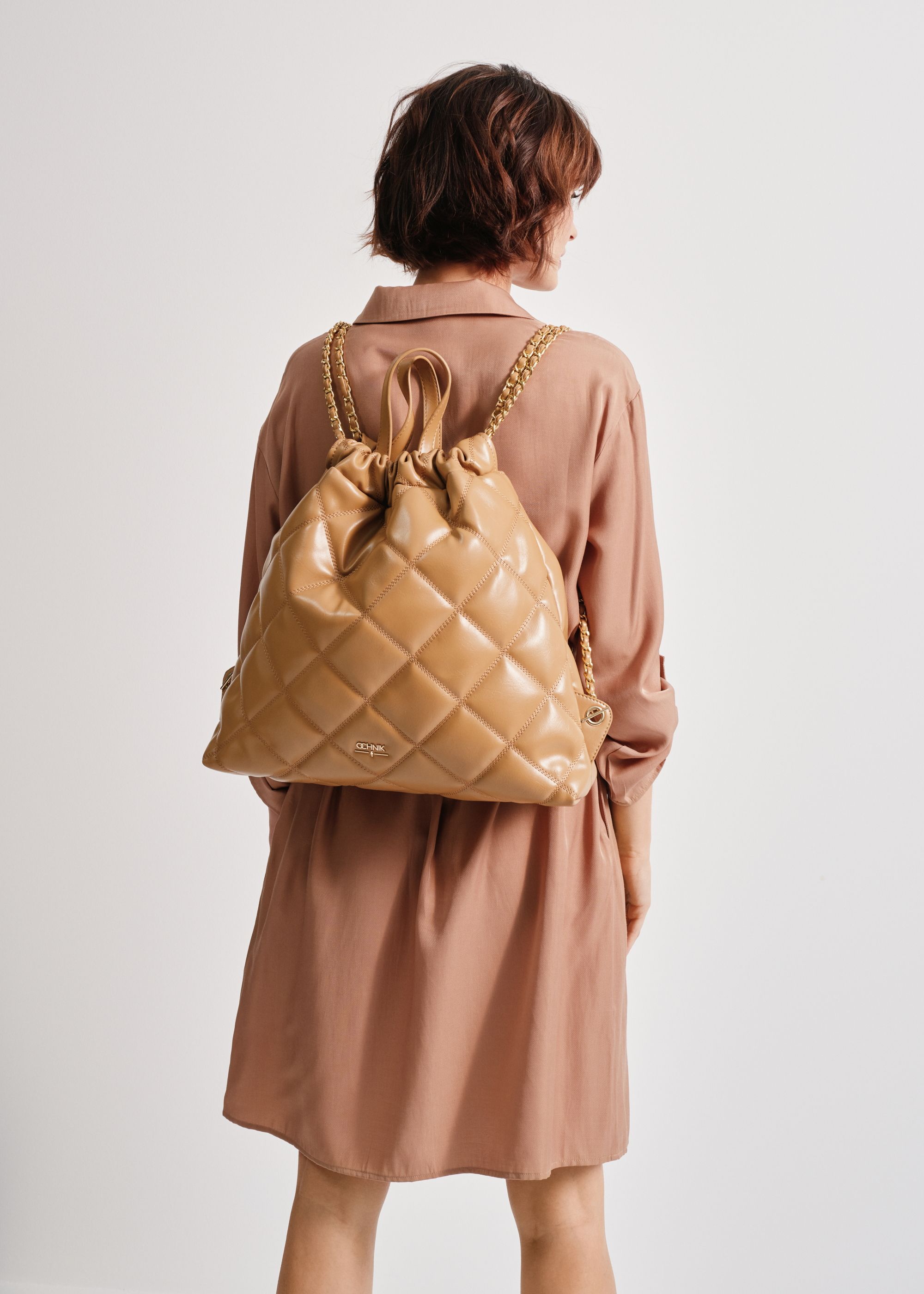 Жіноча стьобана сумка зі штучної шкіри