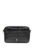 Мала чорна шкіряна сумка кроко TORES-1231-9G(W26)