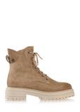 Бежеві шкіряні черевики до щиколотки BUTYD-1104-81(Z25)