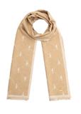 Двосторонній бежевий жіночий шарф SZADT-0158-82(Z25)