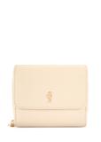 Малий жіночий шкіряний гаманець кремового кольору PORES-0802R-0B(W26)
