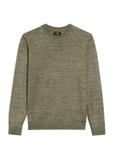 Чоловічий светр з вовняної суміші кольору хакі SWEMT-0170-55(Z25)