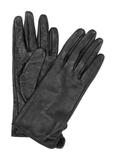 Skórzane rękawiczki męskie w kolorze czarnym REKMS-0009A-99(Z25)