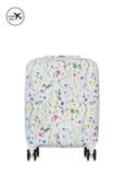 Валіза маленька з принтом на колесах WALAB-0075-15-19(W25)