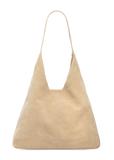 Skórzana torebka shopper w kolorze kremowym TORES-1307-0B(W26)