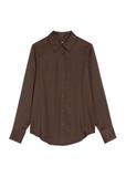 Шоколадна жіноча сорочка KOSDT-0172-90(Z25)