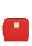 Малий червоний жіночий гаманець з логотипом POREC-0366A-42(W25)