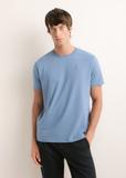 Ciemnoniebieski T-shirt męski TSHMT-0120-7C(Z26)