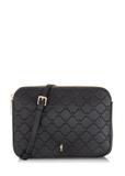 Czarna torebka damska z monogramem TOREC-0522B-97(Z23)