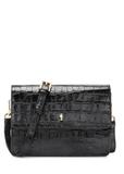 Чорна мала шкіряна сумка кроко TORES-1233-9G(W26)