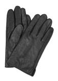 Czarne skórzane rękawiczki męskie REKMS-0001A-99(Z25)