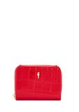 Маленький червоний жіночий гаманець кроко POREC-0352A-42(Z25)