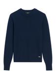 Granatowy sweter damski z kaszmiru i wełny SWEDT-0251A-7E(Z26)