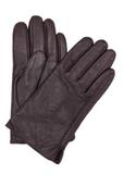 Brązowe skórzane rękawiczki męskie REKMS-0001A-90(Z25)