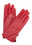 Жіночі червоні шкіряні рукавички REKDS-0001A-42(Z25)