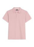 Рожева чоловіча футболка-поло з бавовни POLMT-0045B-5B(W26)
