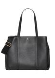 Czarna skórzana torebka shopper TORES-1342-9I(Z26)