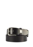 Czarny skórzany pasek męski PASMS-0273-99(Z25)
