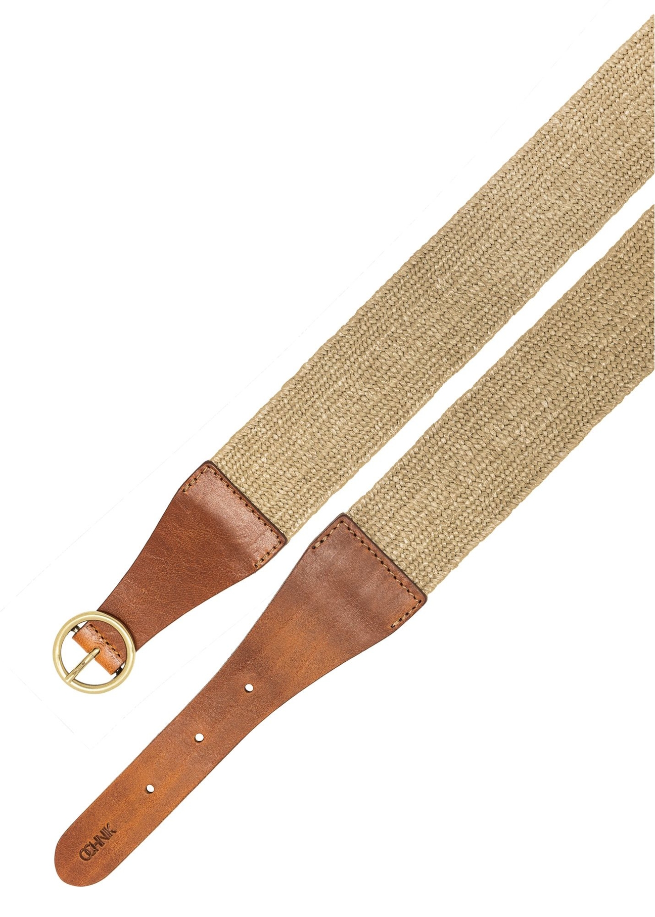 Wide women's belt made of natural leather PASDS-0327-87(W25)