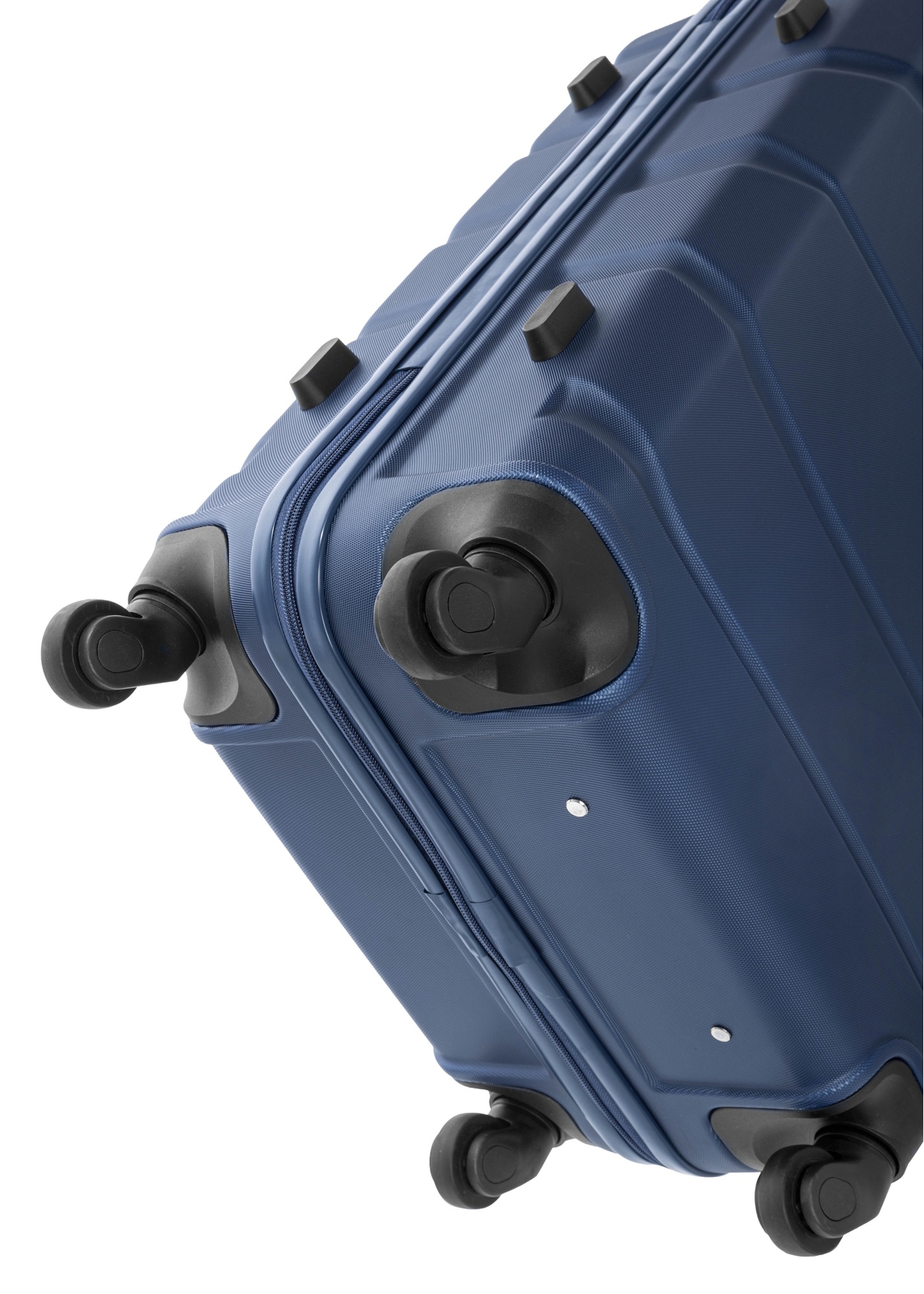 Велика валіза на колесах WALAB-0077-7D-28(W26), вигляд виробу на колесах на білому фоні.