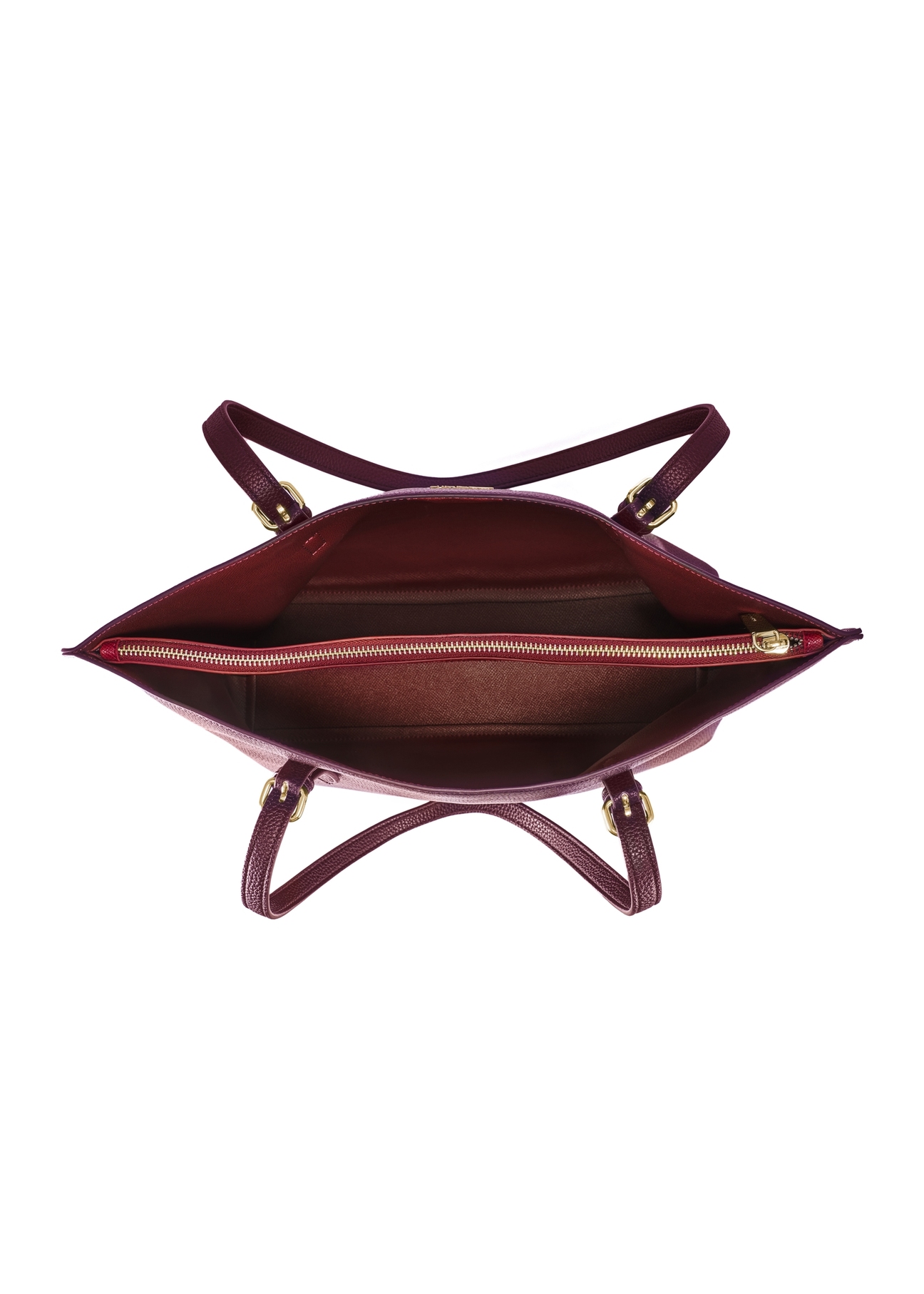 Bordowa duża torba shopper TOREC-1088-49(Z25)