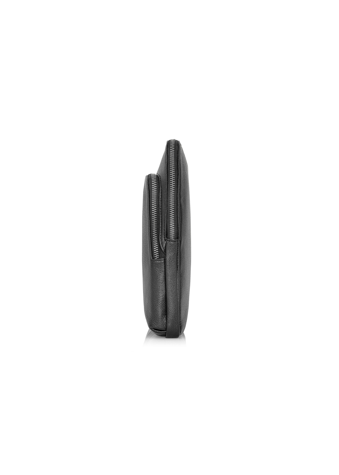 Чорний шкіряний портфель для ноутбука TORMS-0455-99(W25)