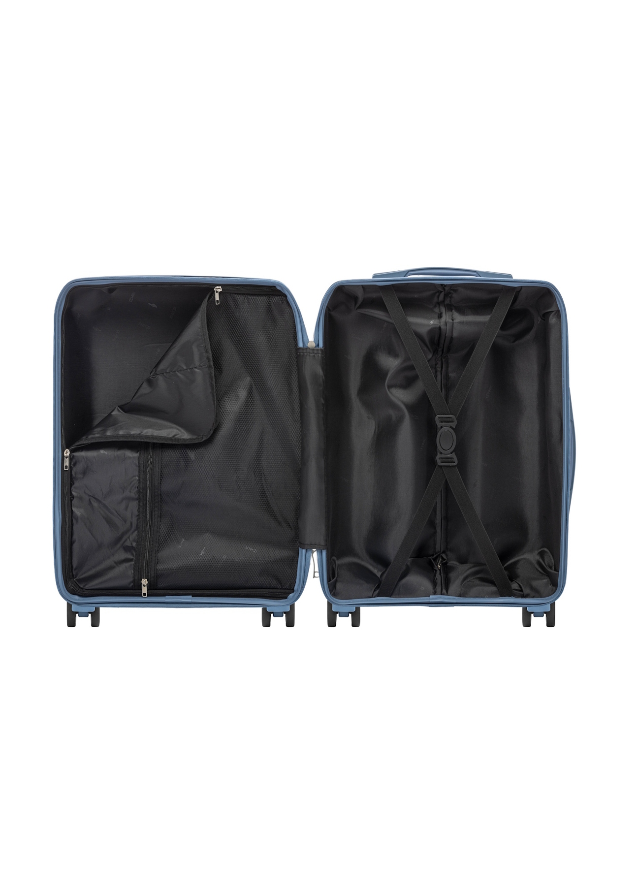 Маленька валіза на колесах WALPP-0024-7A-19(W26), вигляд виробу всередині на білому тлі.