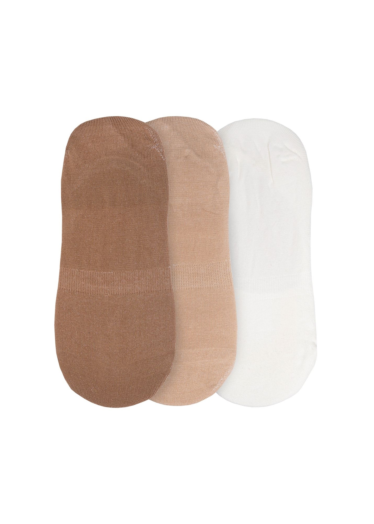 Комплект жіночих шкарпеток до щиколотки ZESDT-0029-1C(W26) вигляд виробу зі зворотного боку на білому фоні.