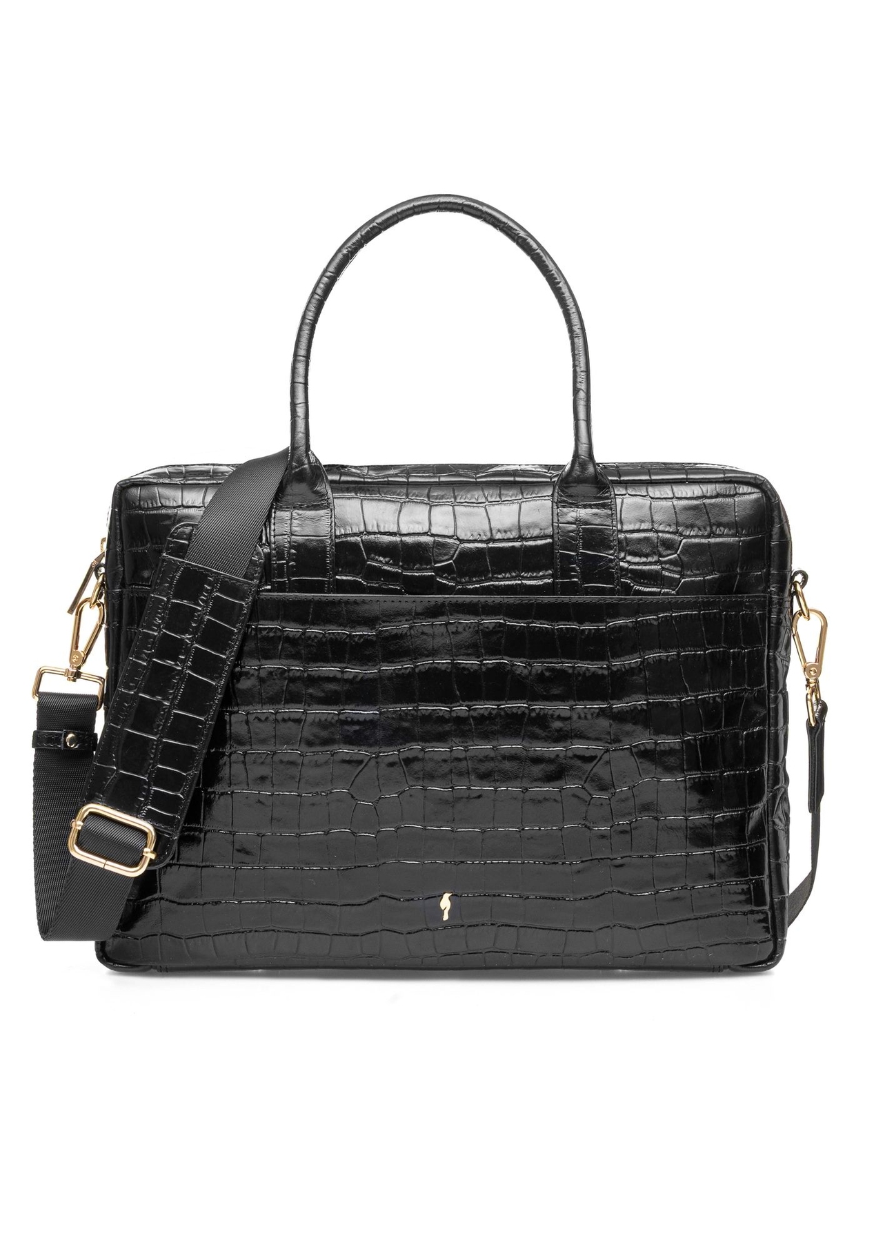 Skórzana elegancka torba damska croco TORES-1128F-9G(W26)