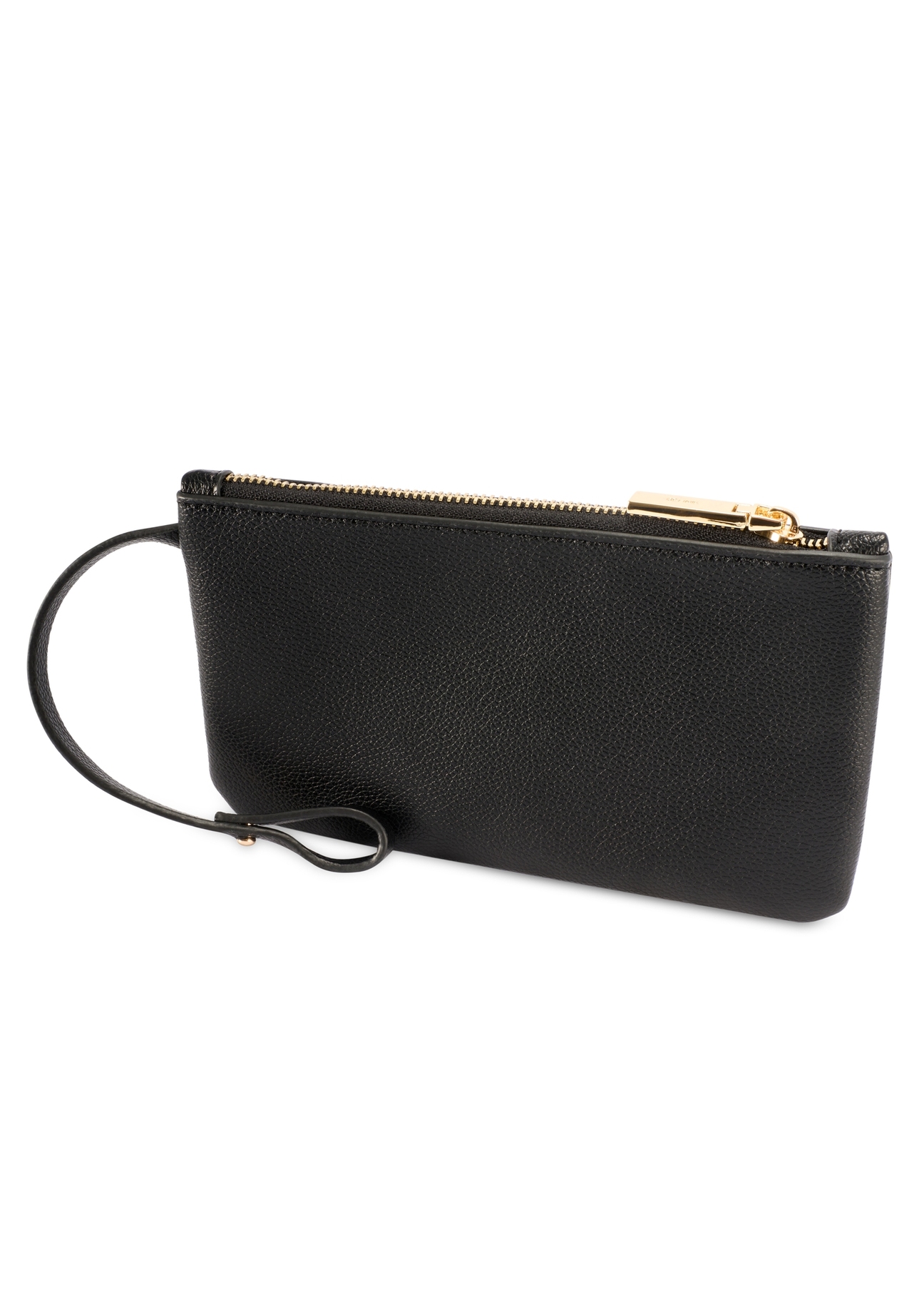 Велика чорна сумка-шопер TOREC-1201-99(W26), вигляд косметички на білому фоні.