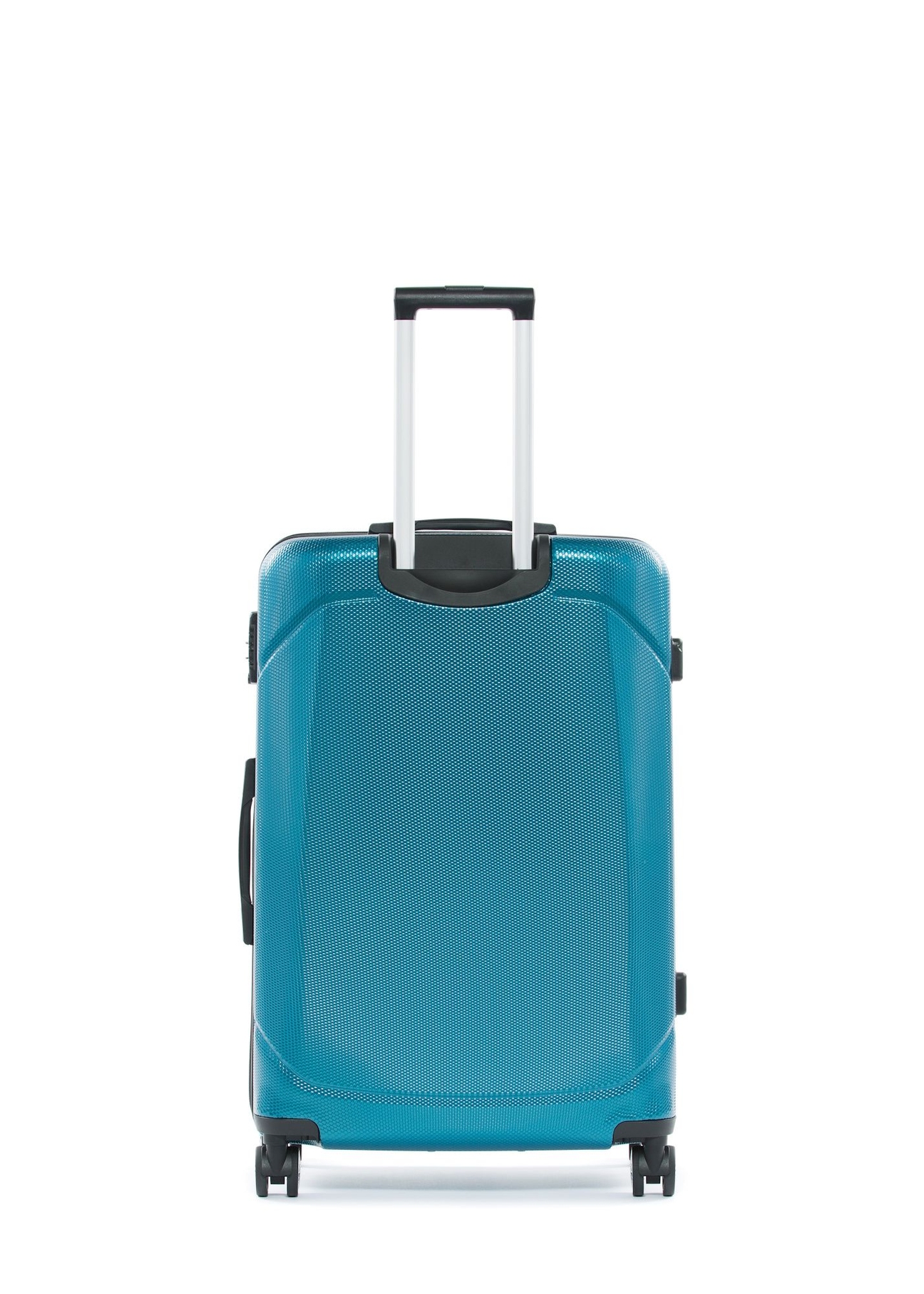 Велика валіза на колесах WALPC-0014-7B-28(W26), вигляд виробу ззаду на білому фоні.