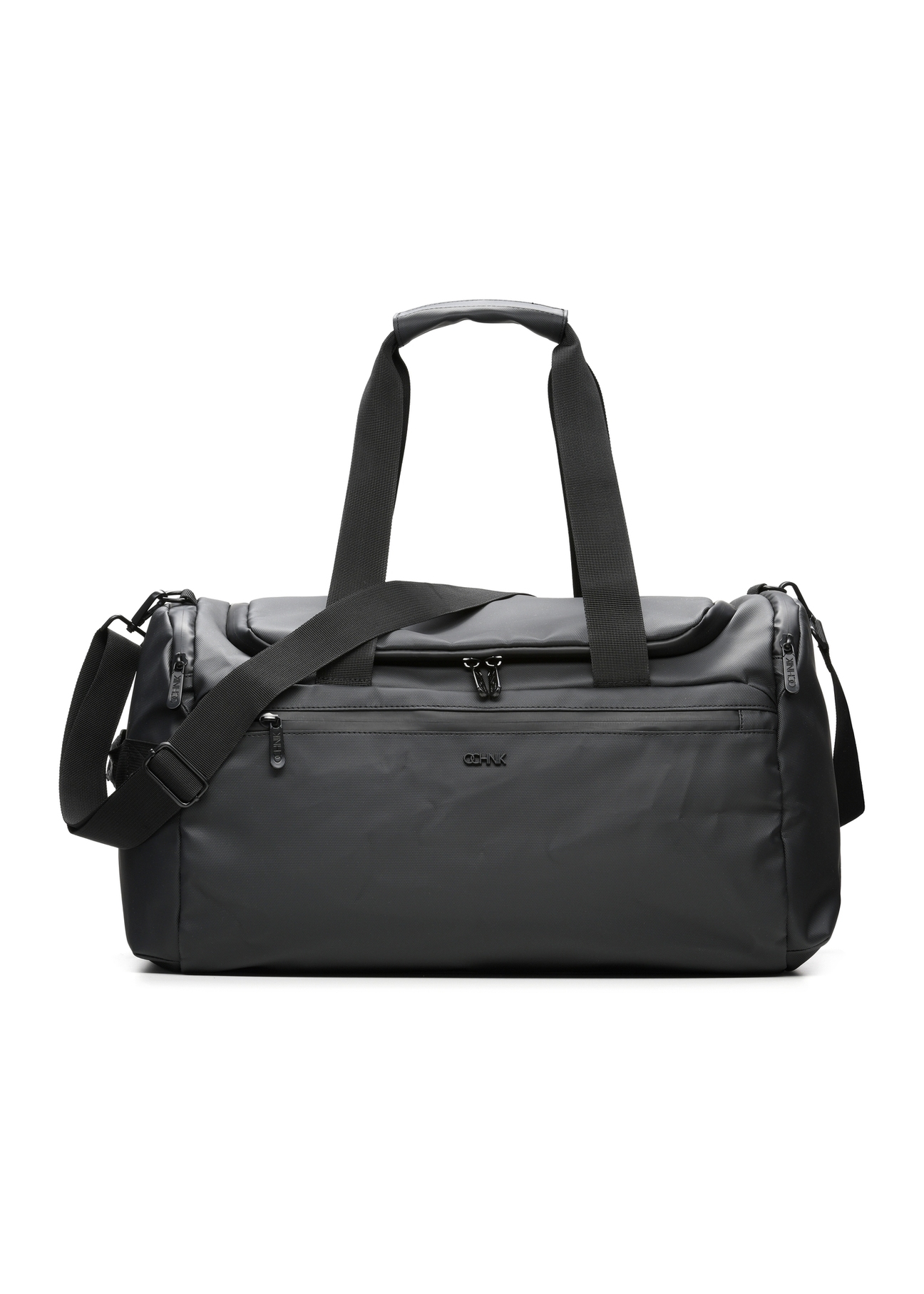 Чорна дорожня сумка TORMN-0412-99(W26), вигляд виробу спереду на білому тлі.