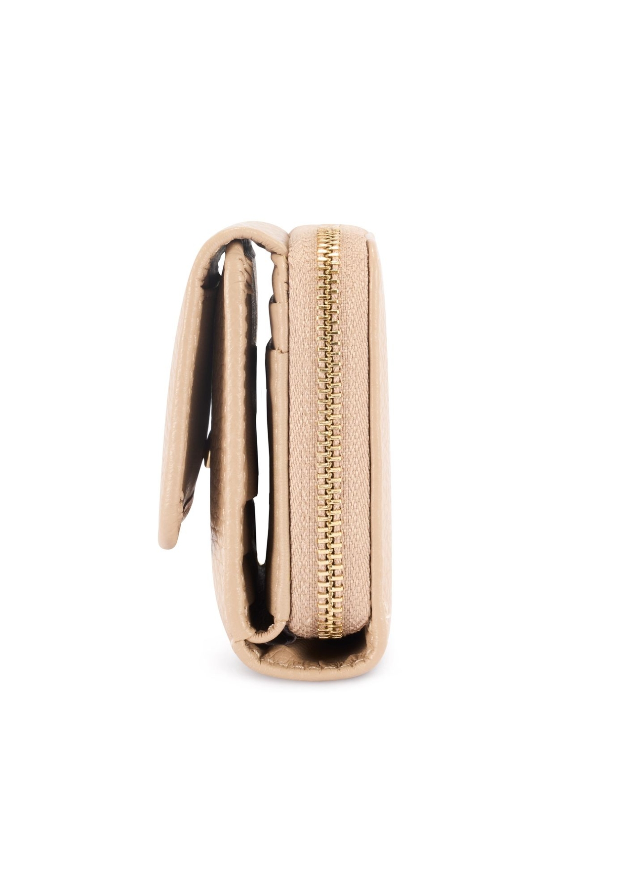 Жіночий шкіряний бежевий гаманець PORES-0802R-1B(W26)