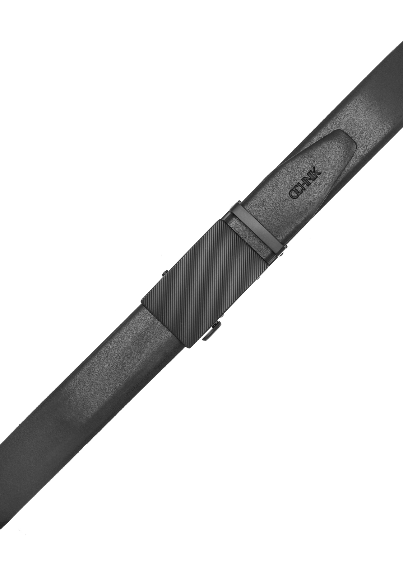 Шкіряний чоловічий ремінь чорного кольору PASMS-0269-99(W26)