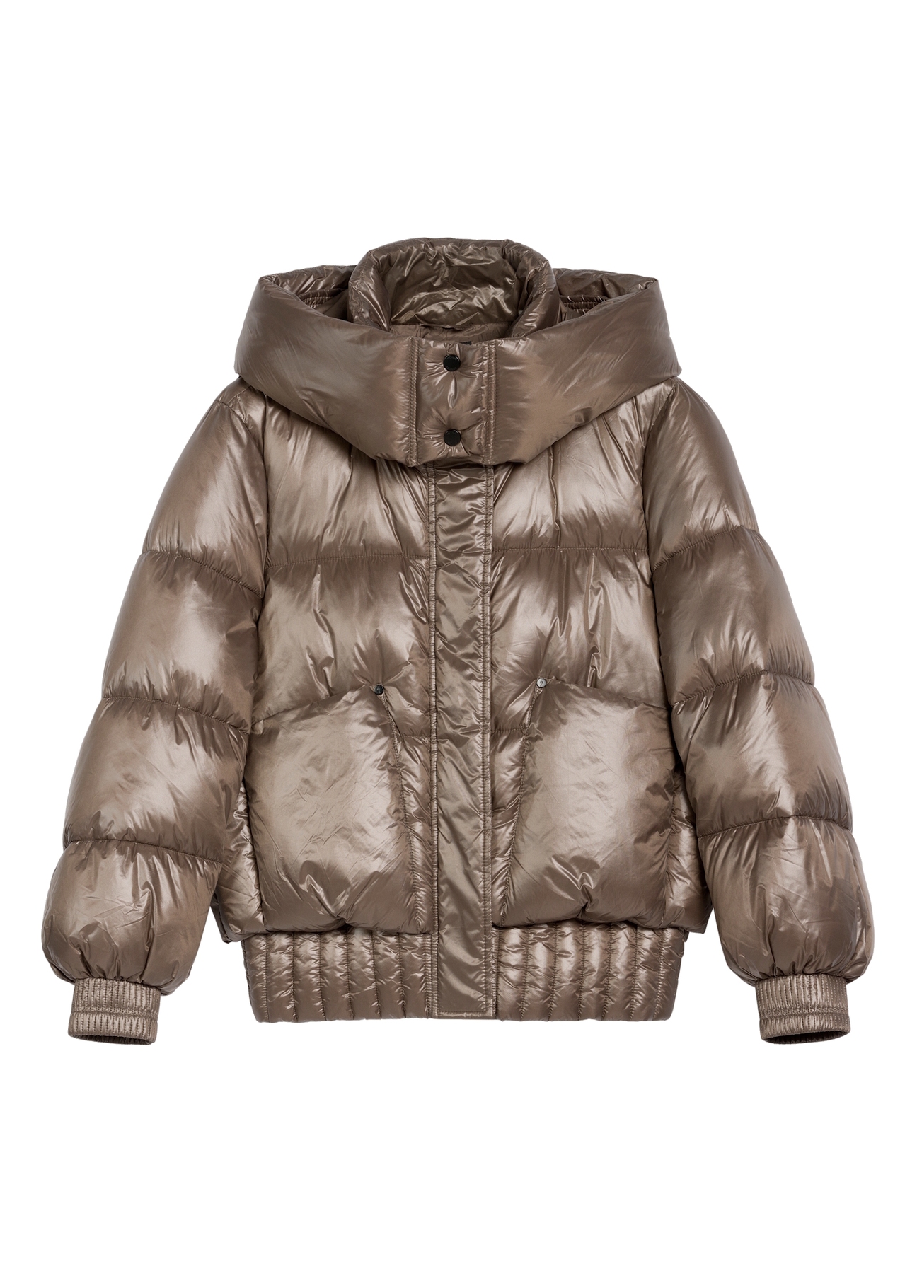 Коротка коричнева жіноча куртка KURDT-0608-82(Z25)