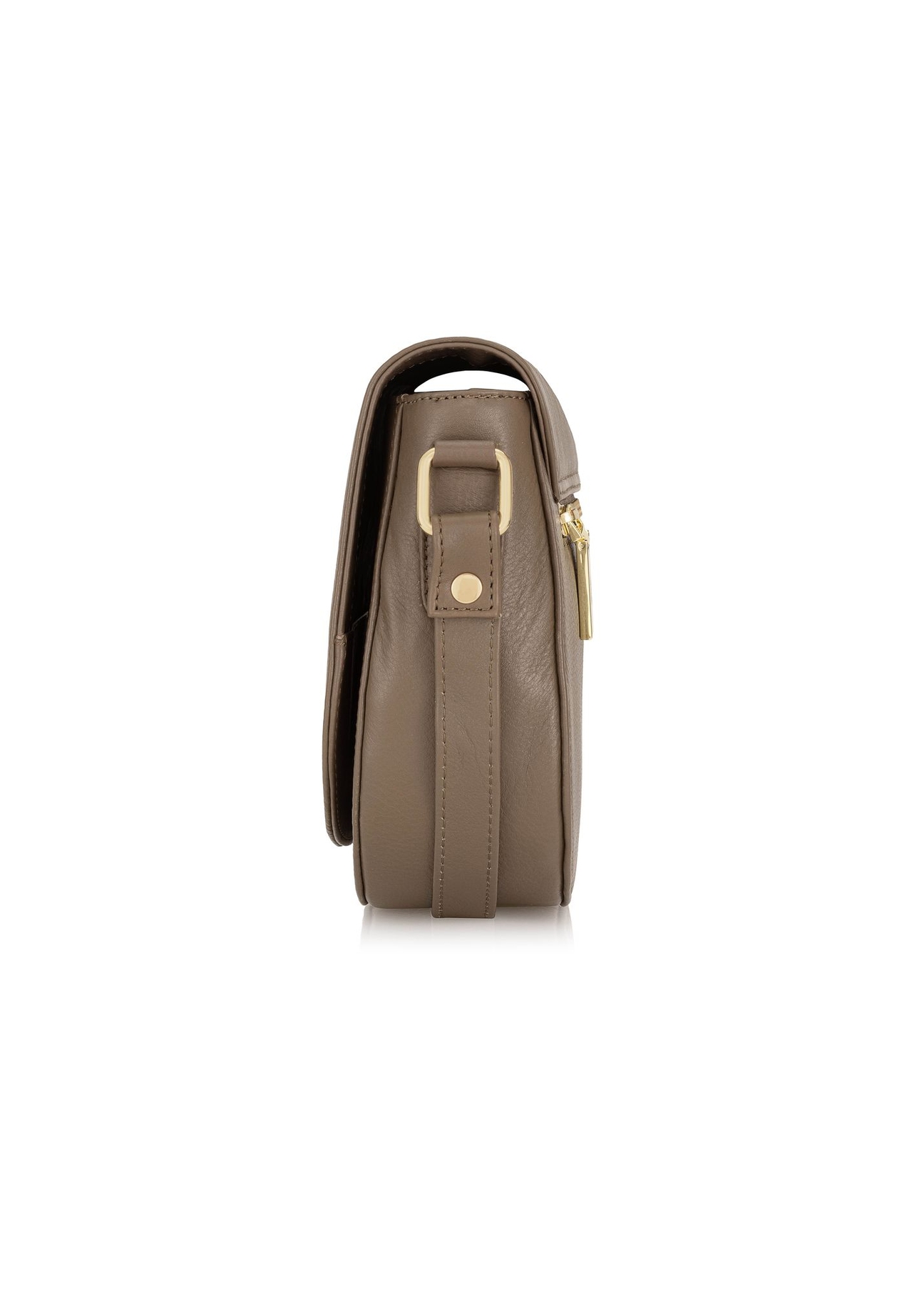 Коричнева шкіряна жіноча поштова сумка TORES-0972-80(W24)-03
