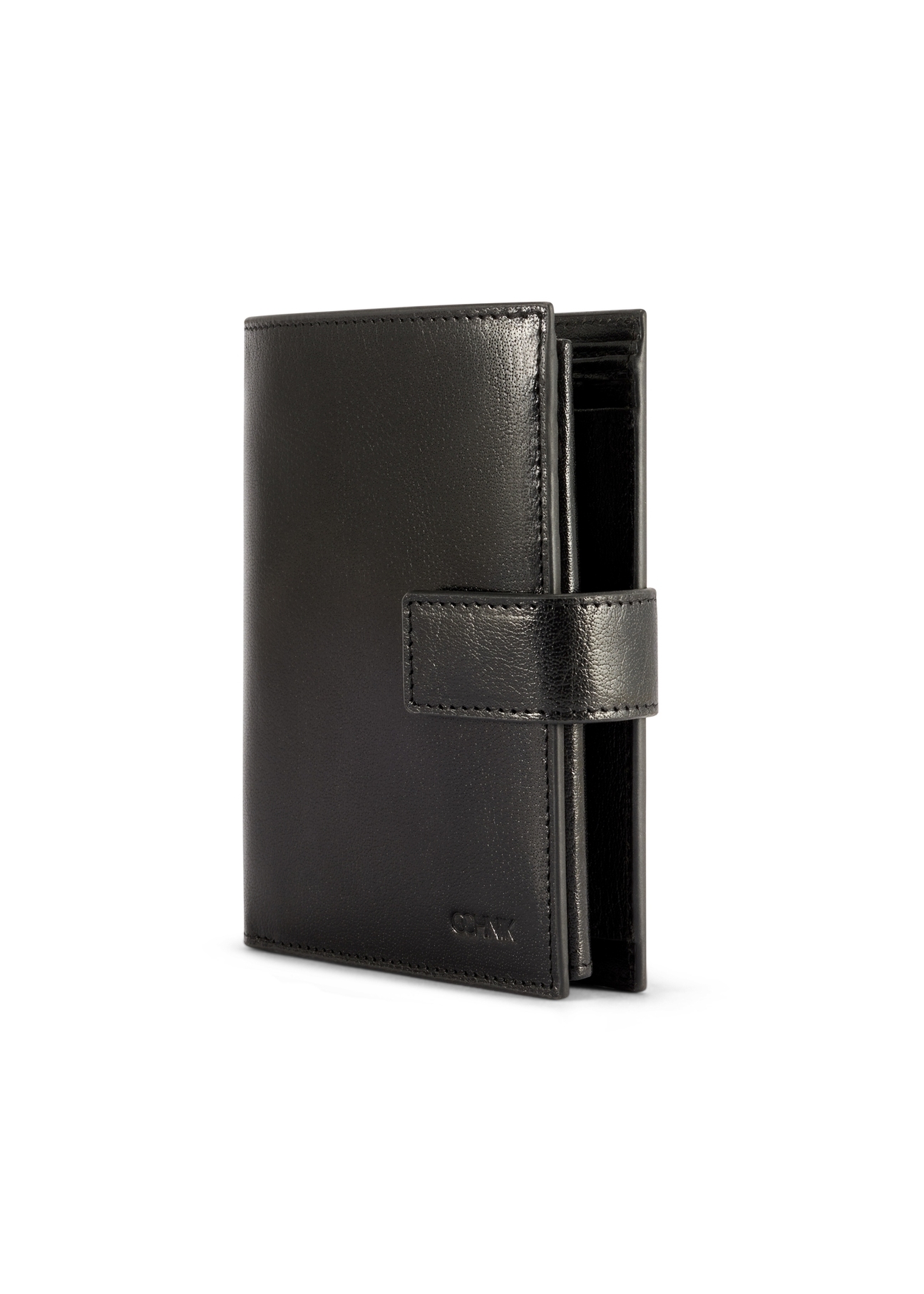 Великий чоловічий шкіряний гаманець PORMS-0678-99(W26), діагональний вигляд виробу на білому фоні.