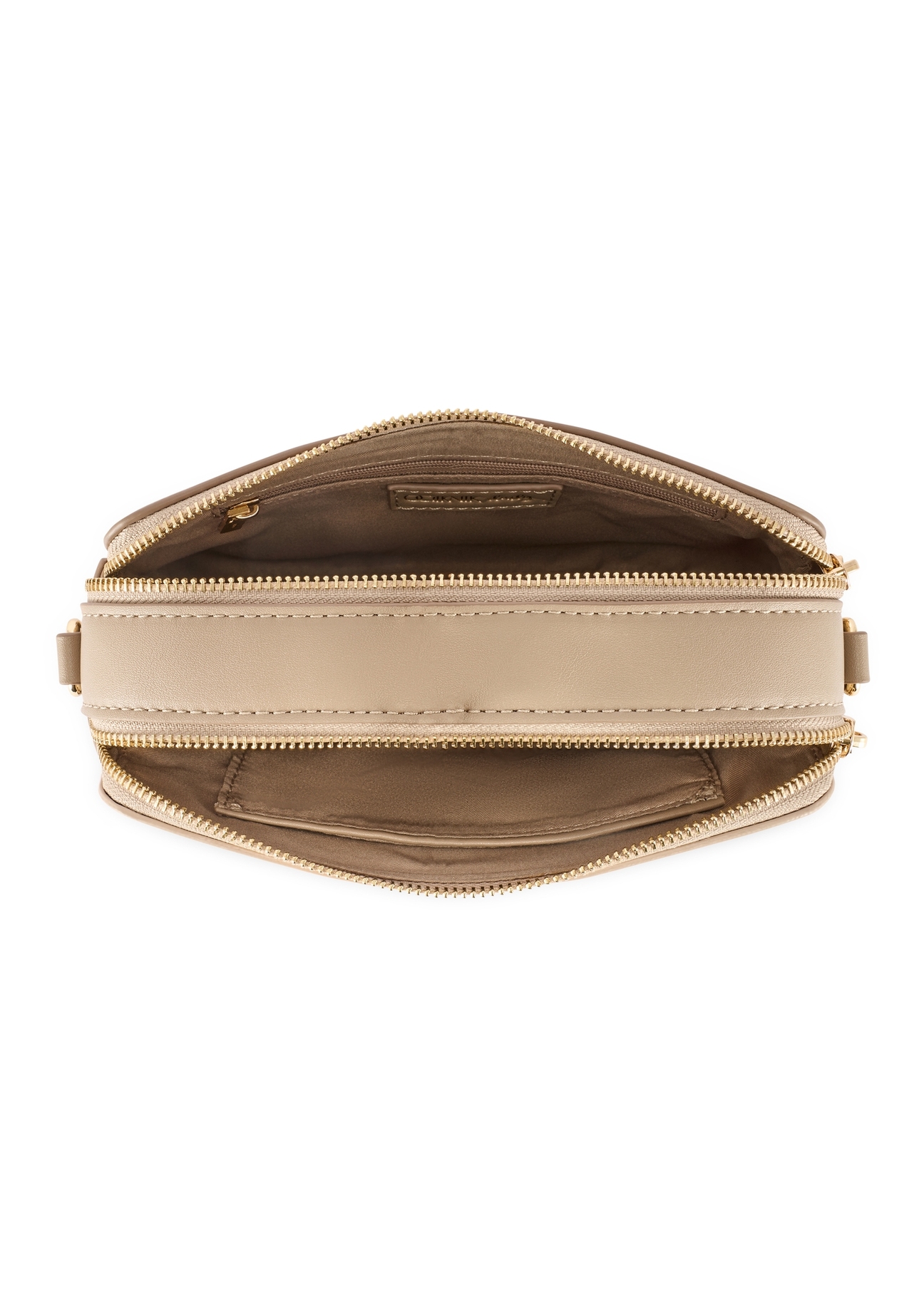 Mała beżowa torebka damska TOREC-1173-1B(W26)