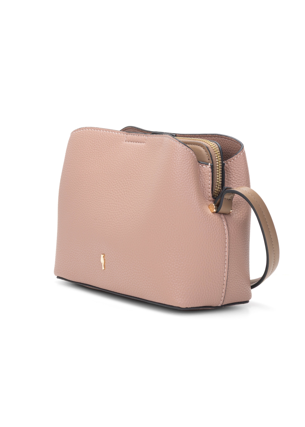 Рожева маленька жіноча сумочка TOREC-0768-5A(W26), діагональний вигляд виробу на білому тлі.