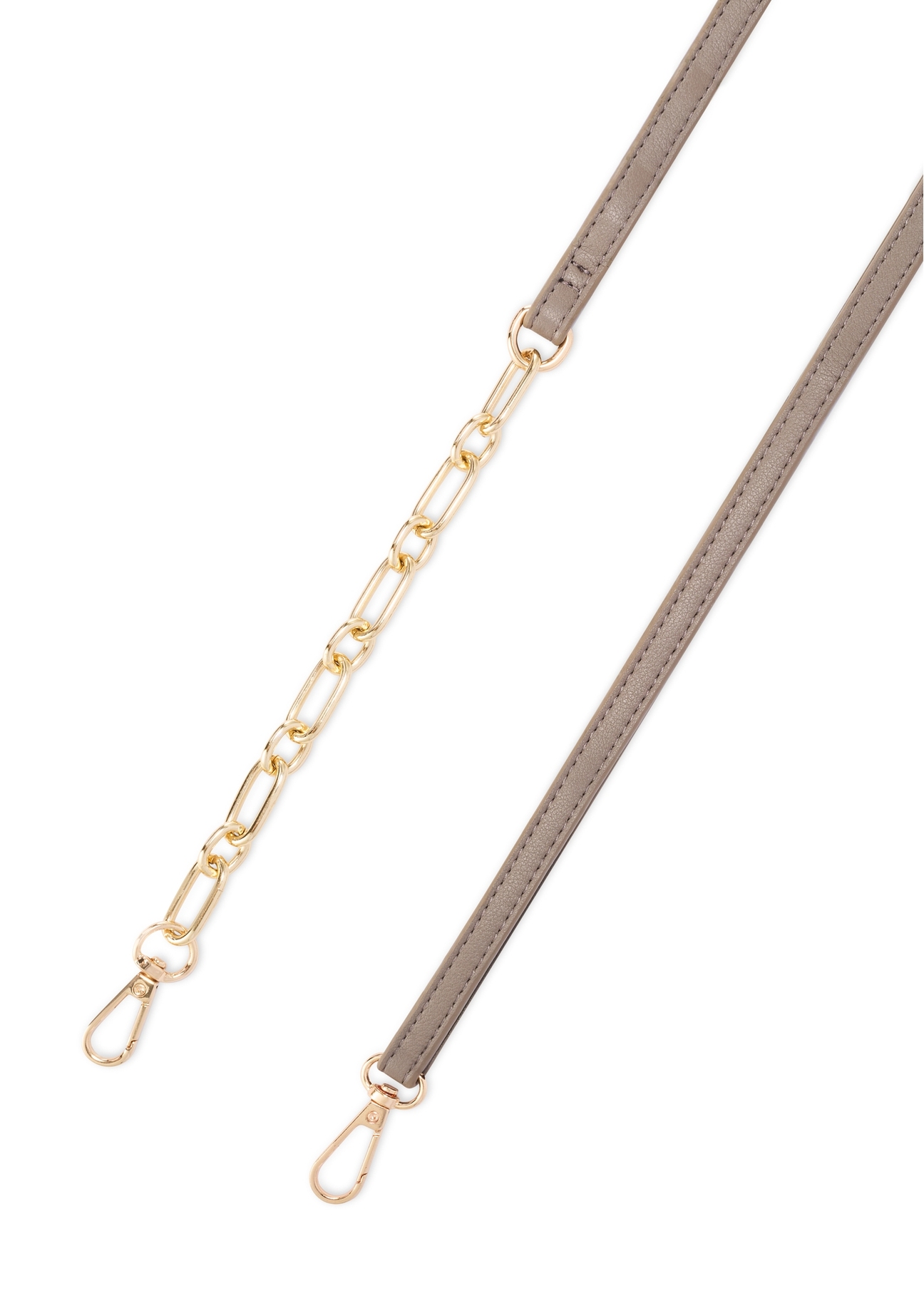 Маленька жіноча сумочка холодного коричневого кольору TOREC-1178-1K(W26), вигляд виробу з ремінцем на білому фоні.