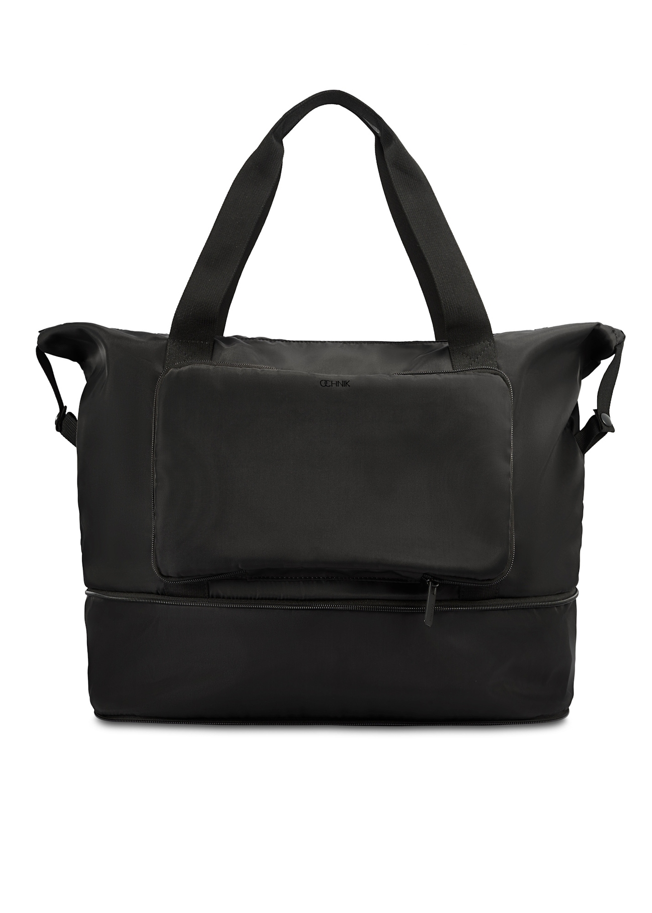 Чорна чоловіча сумка TORMN-0369-99(Z25), вигляд виробу спереду на білому тлі.