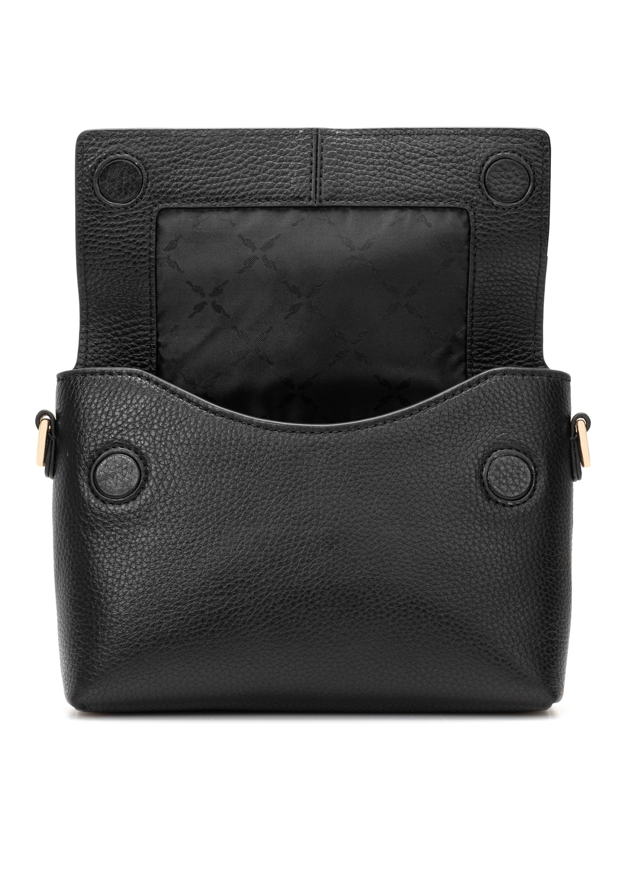 Маленька жіноча шкіряна сумочка TORES-1278-9I(W26), вигляд виробу з відкритим клапаном на білому тлі.