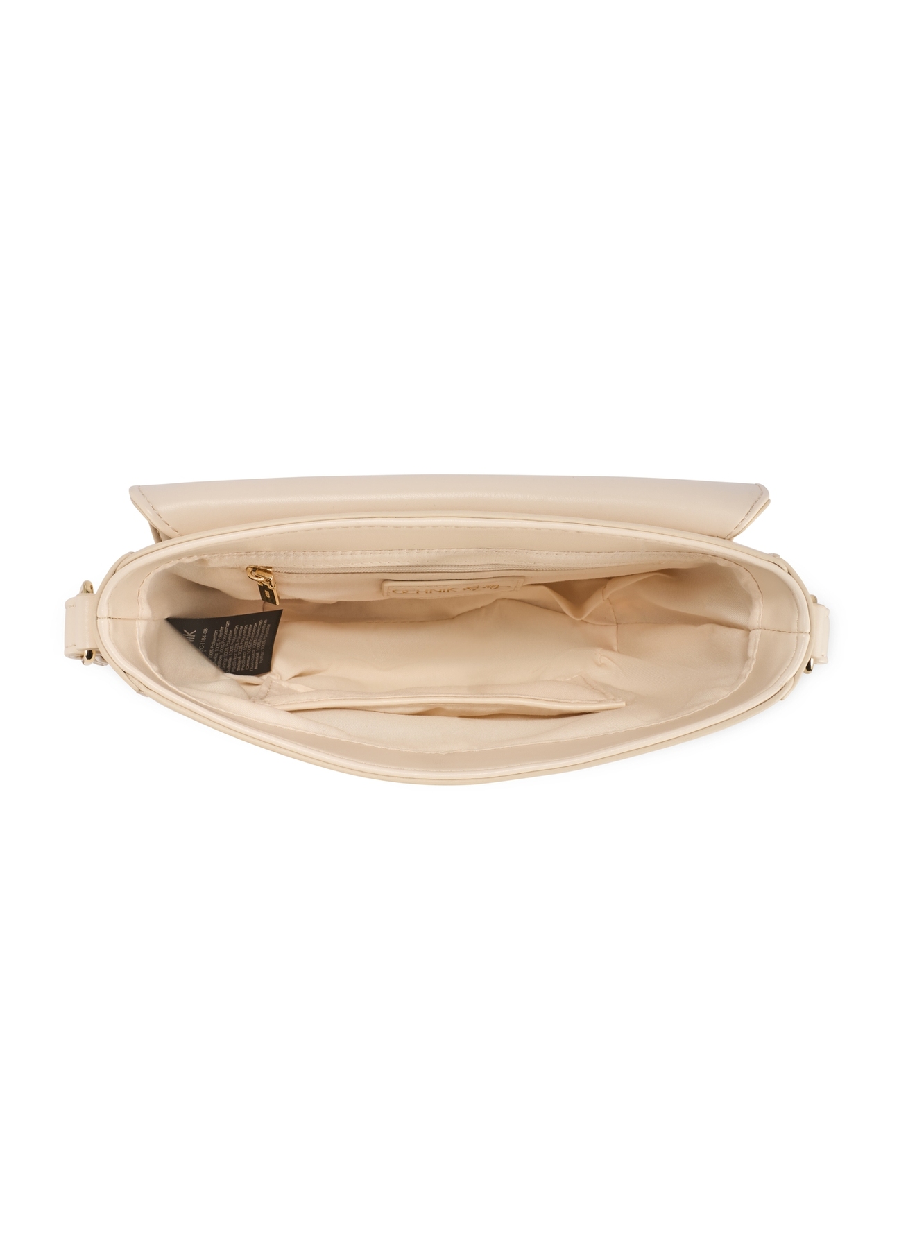 Kremowa półokrągła listonoszka damska TOREC-1184-0B(W26)