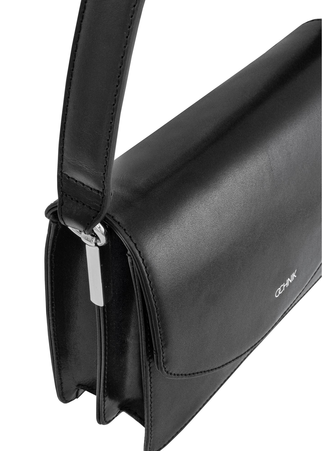Skórzana torebka damska czarna TORES-1028-99(Z24)-06