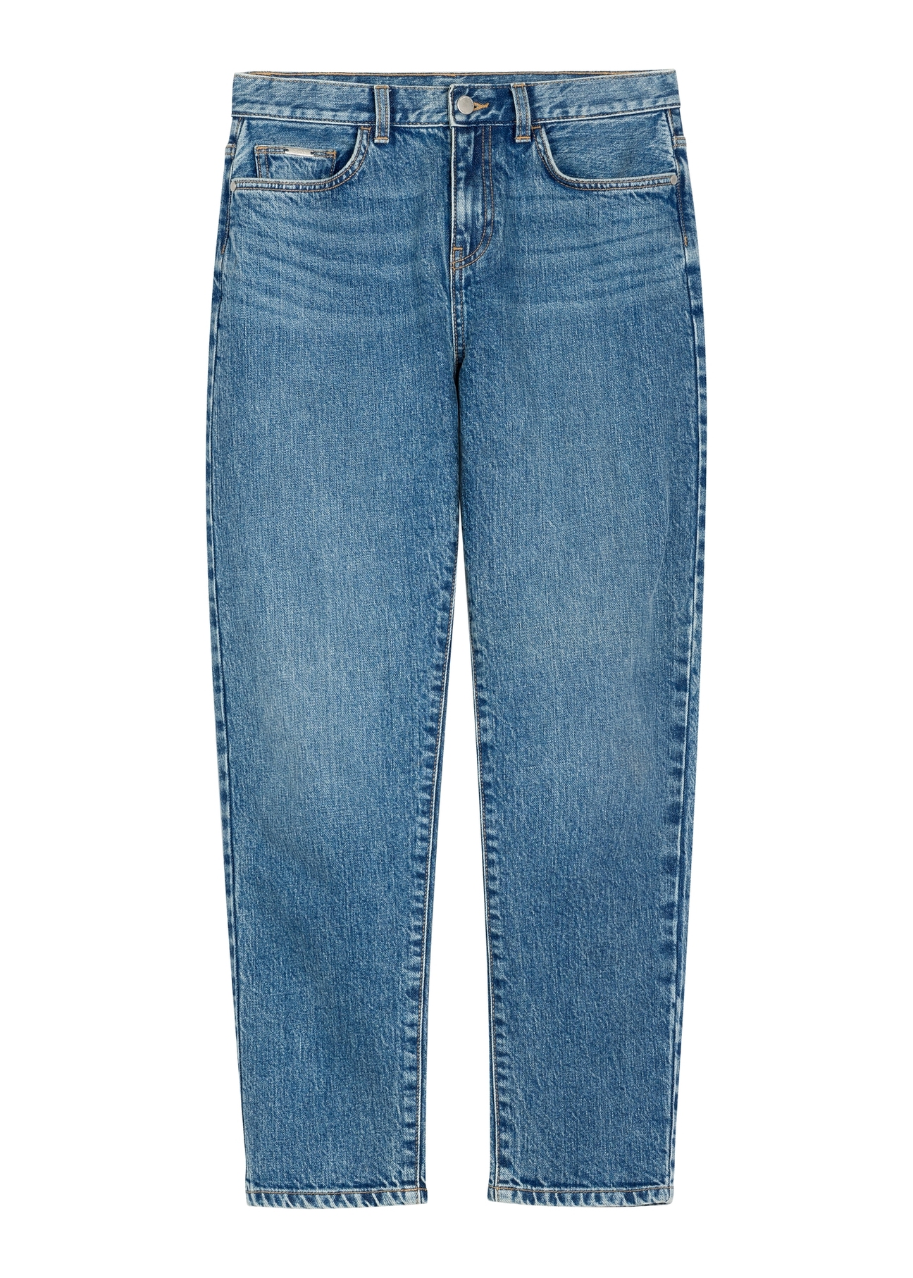 Жіночі темно-сині джинси JEADT-0011-7C(W26), вигляд виробу спереду на білому тлі.