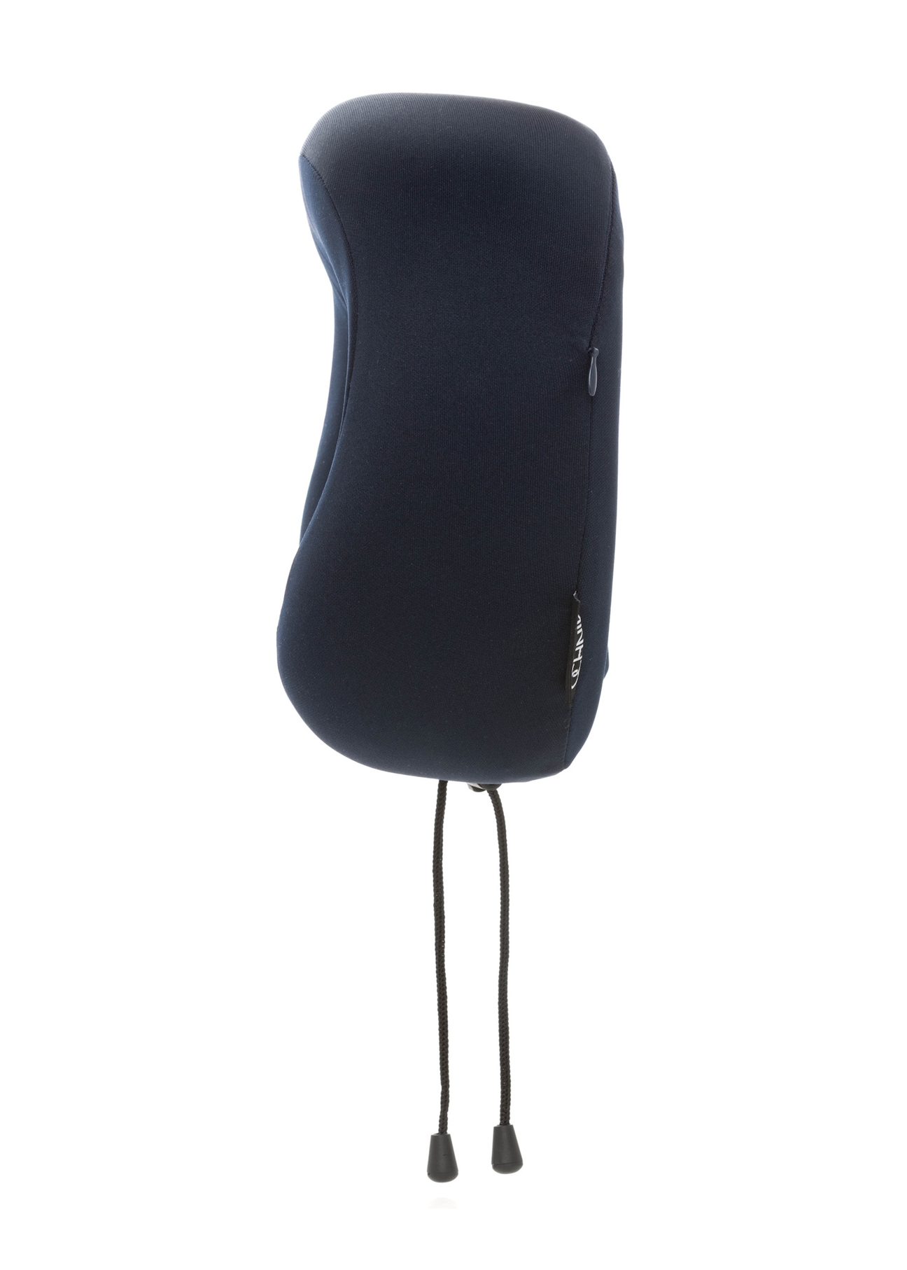 М'яка дорожня подушка темно-синього кольору AW-014-0005-7D(W26), вигляд виробу збоку на білому тлі.