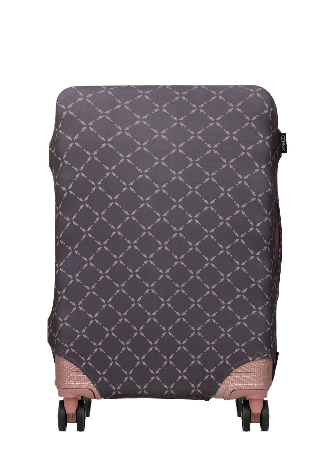 Brązowy pokrowiec na średnią walizkę  AW-013-0006-1P-M(W26)