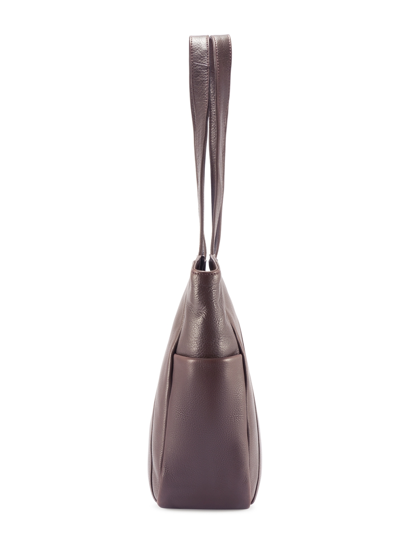 Коричнева шкіряна жіноча сумка-шопер TORES-1255-1I(W26)