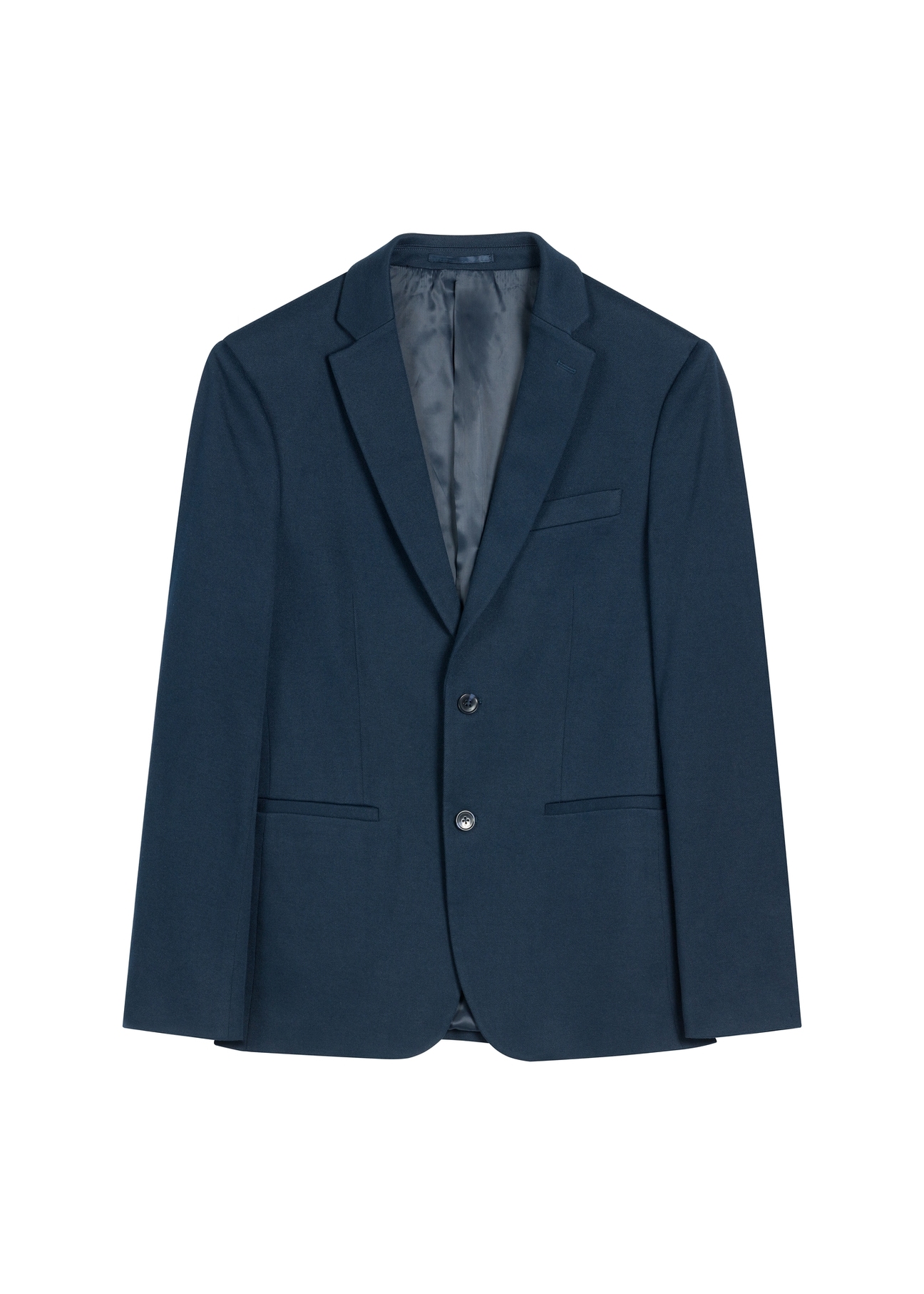 Pánska tmavomodrá bunda MARMT-0022-7E(W26) - pohľad spredu na produkt, na bielom pozadí.