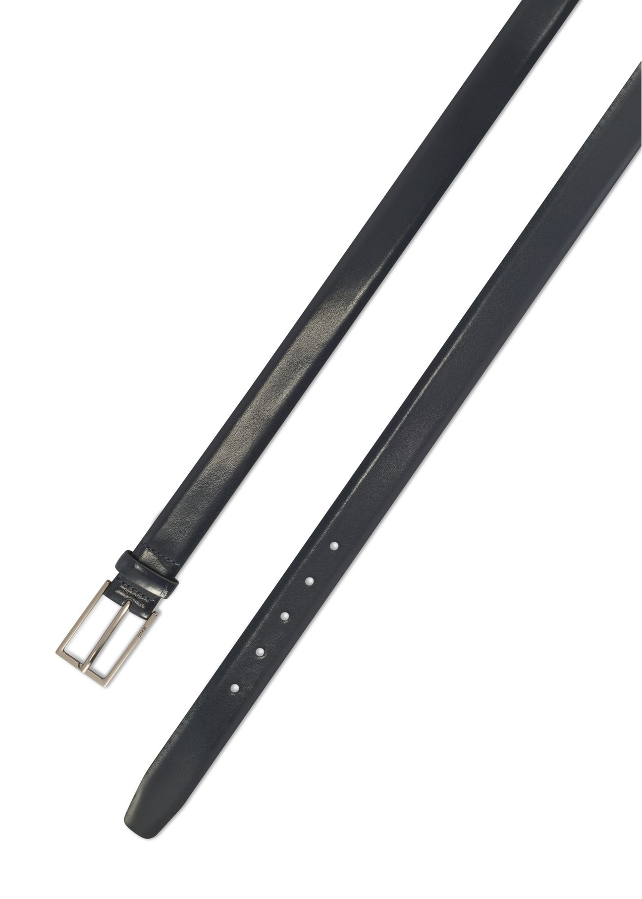 Granatowy skórzany pasek męski PASMS-0256-7E(Z26)
